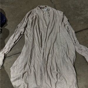 Beige Long Sleeve Cardigan